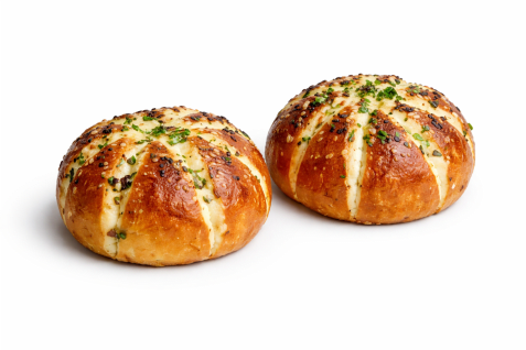 Freshly baked Korean Cream Cheese Garlic Buns